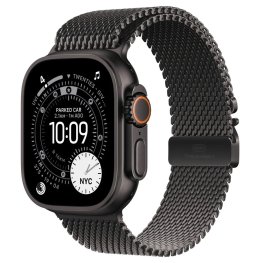 APPLE Watch Ultra 3 GPS + Cellular 49mm Black Titanium Case with Black Titanium Milanese Loop, M спортивные часы