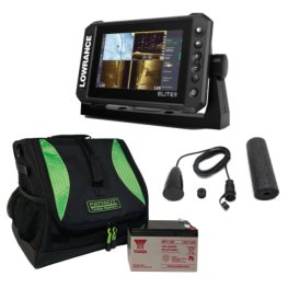 LOWRANCE Elite FS 7 AI 3-in-1+BAG L+ Aku 7Ah+ICE Transducer эхолот