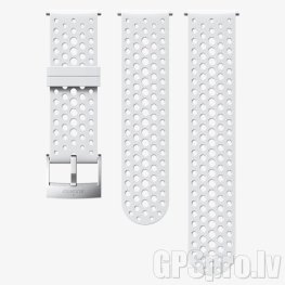 SUUNTO Athletic 1 Silicone Strap White/Steel 24mm Size S+M