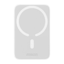 Baseus Powerbank Magnetic Mini 6000mAh, USB-C 20W MagSafe (white) power bank