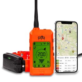 DogTrace DOG GPS X30 orange elektriskā siksna ar pulti