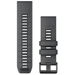 GARMIN QuickFit Band 26mm, Slate Gray/Black Silicone Band