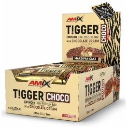 AMIX TiggerZero CHOCO Protein Bar 15x60g, Marzipan Cake спортивное питание