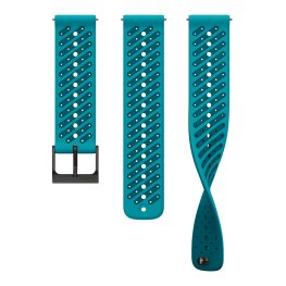 SUUNTO 22mm Athletic 8 Silicone Strap, Wave Blue S+M