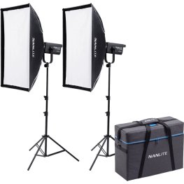 NANLITE FS-300B Bi-Colour 2 light kit with stand LED komplekts