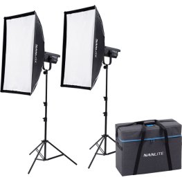 NANLITE FS-150B Bi-Colour 2 light kit with stand LED komplekts