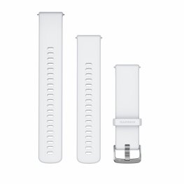GARMIN Quick Release Band 22mm, Whitestone with Silver Hardware