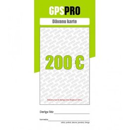  Подарочные Карты GPSPRO - 200 Евро подарочная карта