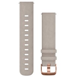 GARMIN Quick Release Band 20mm, Gray Suede with Rose Gold Hardware