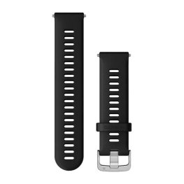 GARMIN Quick Release Band 22mm, Black with Silver Hardware