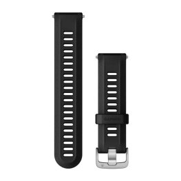 GARMIN Forerunner Watch Band, Black with Silver Hardware