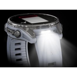GARMIN Fenix 8 43 mm, AMOLED, Silver with Whitestone Silicone Band sporta pulkstenis