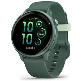 GARMIN Vivoactive 6, Jasper Green with Silicone Band спортивные часы