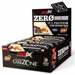 AMIX Low-Carb ZeroHero® Protein Bar 15x65g, Vanilla Almond спортивное питание