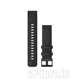 GARMIN QuickFit Band 20mm, Heathered Black Nylon with Black Hardware