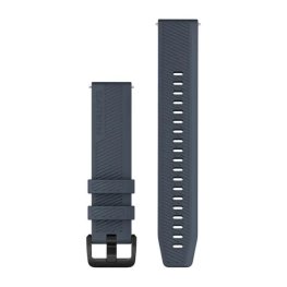 GARMIN Quick Release Bands 20 mm, Granite Blue with Black Hardware
