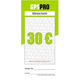 Подарочные Карты GPSPRO - 30 Евро подарочная карта