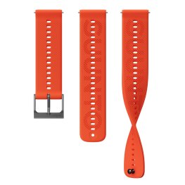 SUUNTO 22mm Athletic 6 Silicone Strap, Coral Orange S+M