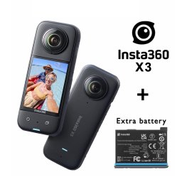 INSTA360 X3 + Extra Battery 1800 mAh спортивная камера