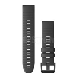 GARMIN QuickFit Band 22mm, Slate Gray Silicone with Black Hardware