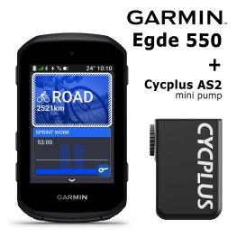 GARMIN Edge 550 + Cycplus AS2 mini electric pump велокомпьютер