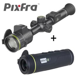 PIXFRA Volans V850 4K LRF Tēmēklis + Mile 2 PFI-M215 termokamera nakts redzamības tēmeklis