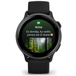 GARMIN Vivoactive 6, Black with Silicone Band sporta pulkstenis