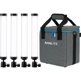 NANLITE Pavotube II 6C-4 gaismas komplekts ar somu LED komplekts