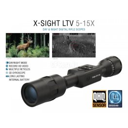 ATN X-SIGHT LTV Ultra Light Day & Night Vision Rifle Scope 5x-15x, 2688x1944, 50mm прицел ночного видения