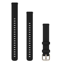 GARMIN Quick Release Band 14mm, Black Silicone with Cream Gold Hardware