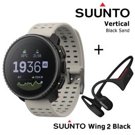 SUUNTO Vertical, Black Sand + Suunto Wing 2 Black спортивные часы