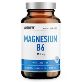 ICONFIT Magnesium B6, 375mg (90 Capsules) uztura bagātinātājs
