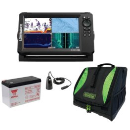 LOWRANCE EAGLE 9 TripleShot™ ROW+BAG L+AKU+ICE Transducer эхолот