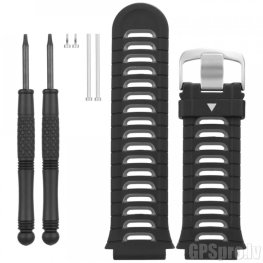 GARMIN Watch Band, Black/Silver