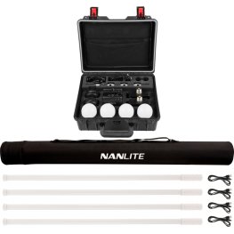 NANLITE Komplekts Pavotube T8-7X-4 Light kit  & Pavobulb 10C 4 Bulb LED komplekts