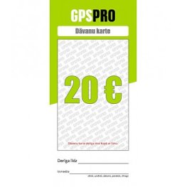  Подарочные Карты GPSPRO - 20 Евро подарочная карта