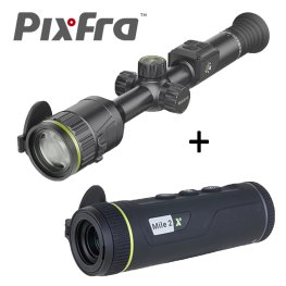 PIXFRA Volans V850 4KTēmēklis + Mile 2 PFI-M215 termokamera nakts redzamības tēmeklis