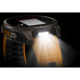 GARMIN Fenix 8 47 mm, AMOLED, Sapphire Titanium with Spark Orange/Graphite Silicone Band спортивные часы