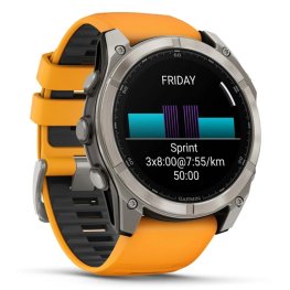 GARMIN Fenix 8 51 mm, AMOLED, Sapphire Titanium + HRM 200 Sensor спортивные часы