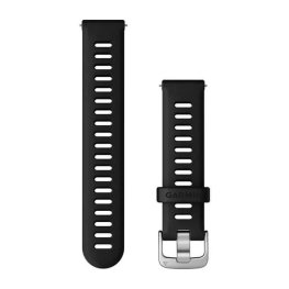 GARMIN Quick Release Band 18mm, Black with Silver Hardware