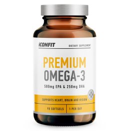 ICONFIT Omega 3 Premium, (EPA 500mg / DHA 250mg), N90 пищевая добавка