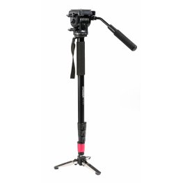 Bresser MP-274VH Traveler Monopod ar 3 kāju bloķēšanas pamatni Statīvs
