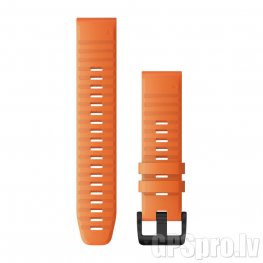 GARMIN Fenix 6 22mm QuickFit Watch Band, Ember Orange Silicone