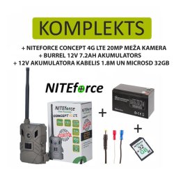 NITEforce CONCEPT 4G LTE 20MP + аккумулятор + SD-карта лесная камера