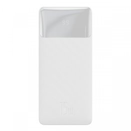 Baseus Bipow 30000mAh, 2xUSB, USB-C, 15W Powerbank (white) power bank