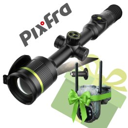 PIXFRA Pegasus P435 384X288, 35MM, 1X-8X, 50HZ, WI-FI + dāvana Huntop E50 meža kamera termālais tēmēklis