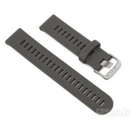 GARMIN Quick Release Band 20mm, Slate Silicone Band with Stainless Steel Hardware