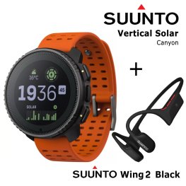 SUUNTO Vertical Solar, Canyon + Suunto Wing 2 Black sporta pulkstenis