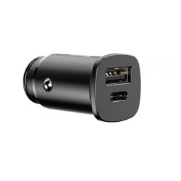 Baseus Square Car Charger PPS QC4.0 / PD3.0 5A 30W (Black) авто зарядка