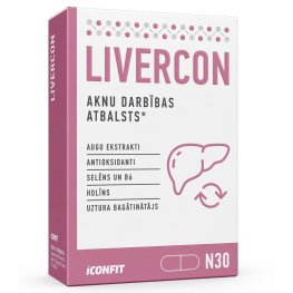 ICONFIT Livercon - Aknu funkciju un veselības atbalstam, N30 пищевая добавка